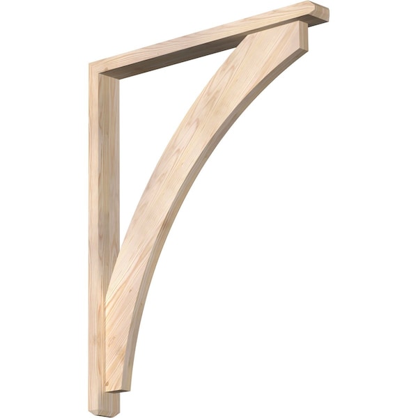 Ekena Millwork Thorton Craftsman Smooth Bracket w/ Offset Brace, Douglas Fir, 3 1/2"W x 32"D x 40"H BKT0402X32X40THR04SDF - main
